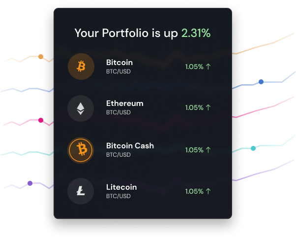 QFS crypto app dashboard preview